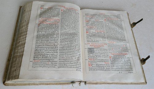 1610 ROMAN MISSAL antique ILLUSTRATED FOLIO PIGSKIN BINDING rare 17th CENTURY - Picture 19 of 20