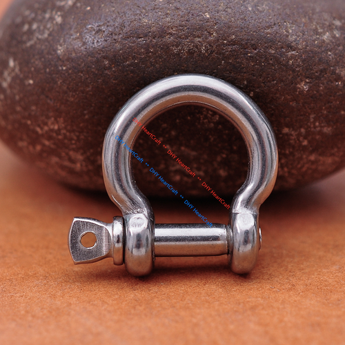 5PC 304 Stainless Steel O Shape Shackle Clasp For LeatherCraft Paracord Bracelet - Picture 3 of 12