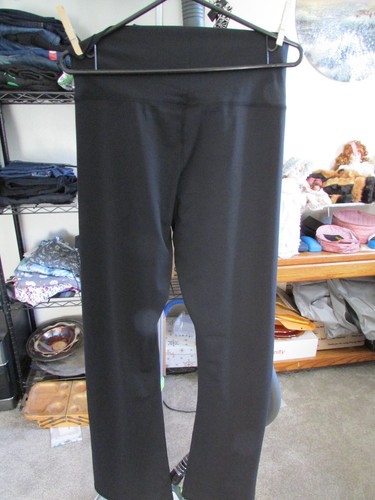 Top Yoga Women's Black Wide Leg 80% Polyester / 20% Spandex Yoga Pants Size XL - Picture 4 of 4