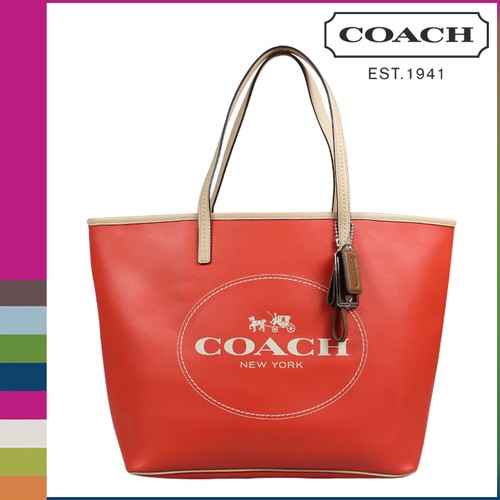 Coach Bag F31315 Metro Horse and Carriage Tote Vermillion Agsbeagle COD - Picture 3 of 6