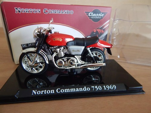 Atlas Editions Moto d'epoca Motocicletta Bici Scala 1:24 NUOVO - Foto 14 di 22
