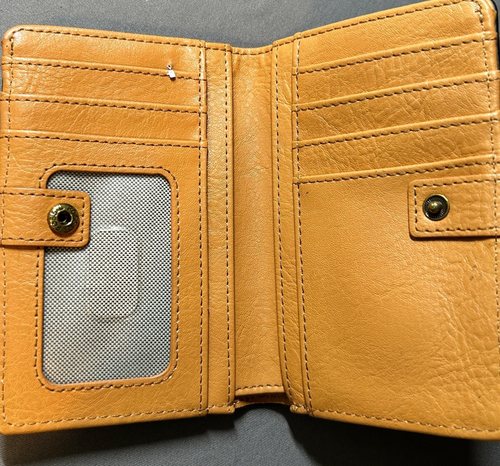 Fossil Wallet Floral Design Canvas Zip Around - Picture 3 of 6