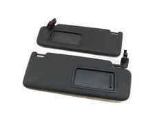 17-19 AUDI A4 (B9 8W) FRONT LEFT & RIGHT SUNVISOR SUN VISOR SHADE SET (BLACK)