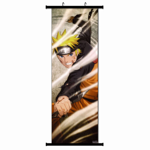 Anime Naruto Scroll Poster Wall Hanging Picture Home Bedroom Decor 45x125cm - Foto 6 di 31