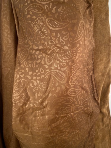 Vintage Venezia Vitale Suede Leather Coat Pockets Brown Size 14/16 - Picture 18 of 21