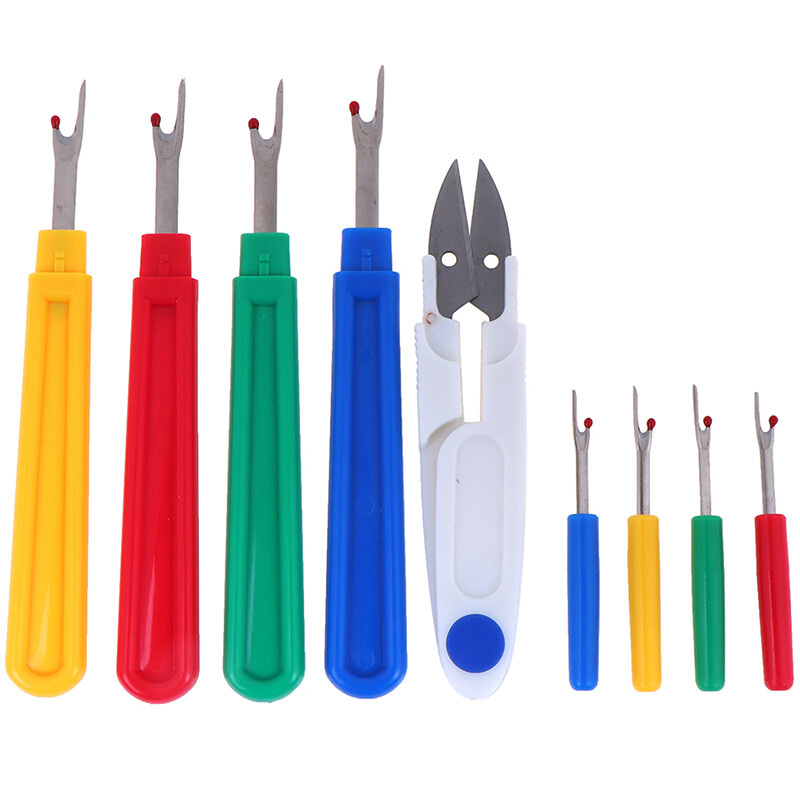9pcs Seam Ripper Stitch Unpicker Thread Cutter DIY Sewing Cross Embroidery To*ug - Picture 5 of 12