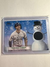 K115,738 - 2021 Topps Walmart Holiday Relics #WRCGS Giancarlo Stanton Jersey