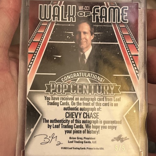 2024 Leaf Pop Century Chevy Chase 2 Autograph Card Lot Auto Signed # 5/5 & 1/15 - Picture 9 of 9