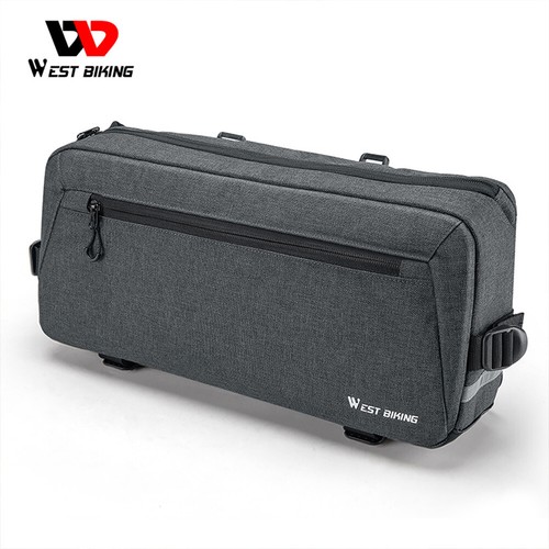 WEST BIKING Bicycle Front Tube Bag Multifunctional Bicycle Handlebar Basket Pack - Picture 8 of 12