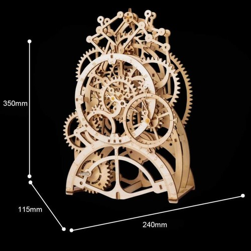 ROKR HAZLO TÚ MISMO 3D Rokr Rompecabezas de Madera Mecánico Reloj Modelo Kits Juguete para Adulto - Imagen 3 de 13