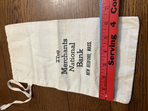 Vintage Merchants National Bank Bag New Bedford Massachusetts - Picture 4 of 4