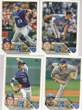2023 Topps Zack Greinke/Kris Bubic/Daniel Lynch/Jonathan Heasley KC Royals Lot