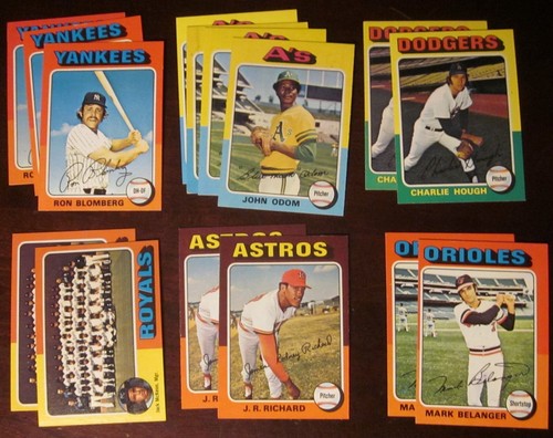 1975 Topps Baseball- Pick Choose Finish Your Set - (#1- 249) -NM, NM/MT - Picture 67 of 233