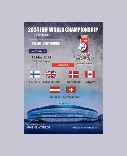 ALL MATCHDAY PROGRAMMES IIHF ICEHOCKEY World Championship 2024 Czechia FAN edit - Picture 11 of 44