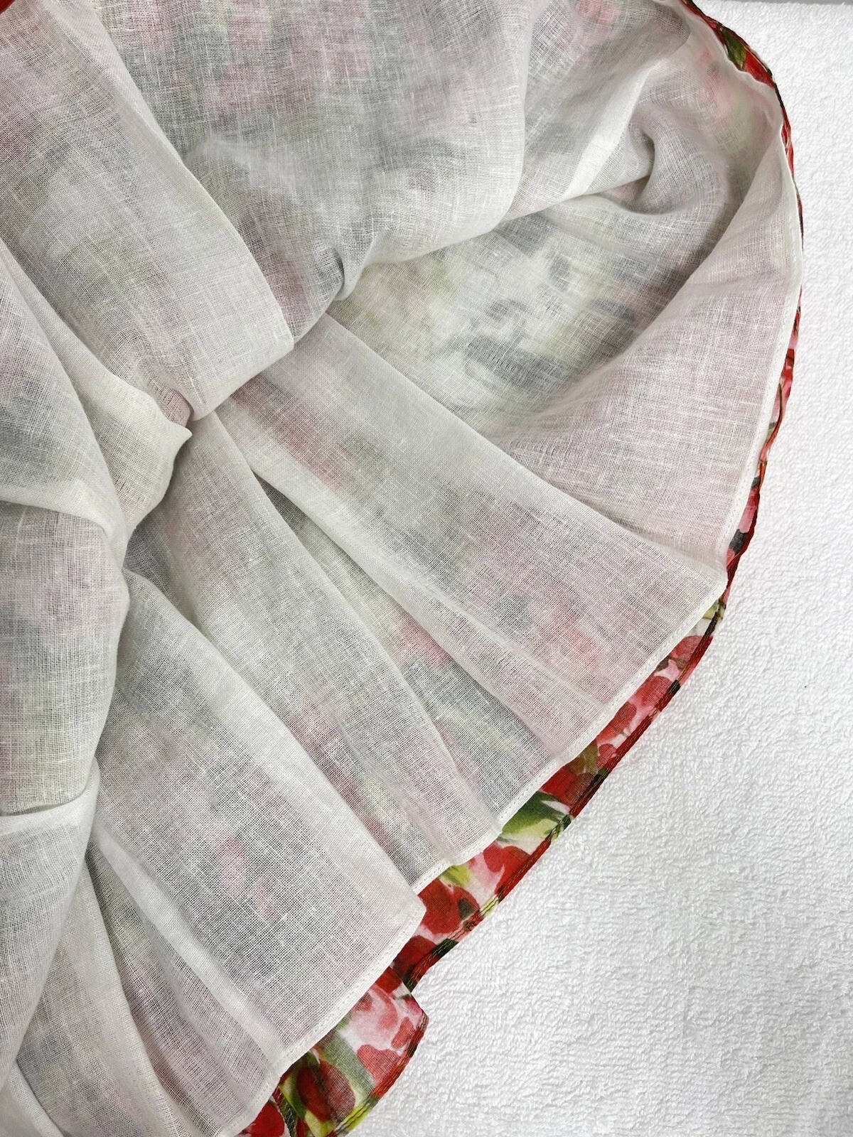 Abito RED VALENTINO cotone floreale linea A mini completamente foderato taglia 38 US XS 2