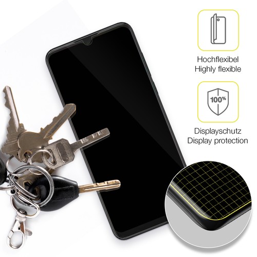 2x Screen Protector for SHARP Aquos V6 Protective Film covers 100% dipos Flex - Picture 3 of 7