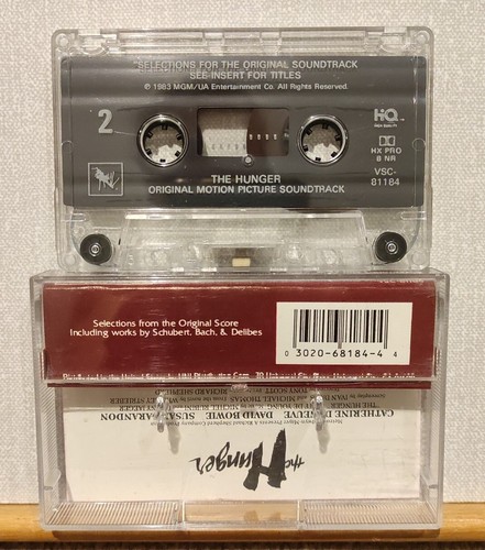 THE HUNGER Motion Picture Soundtrack Cassette Tape - NEAR MINT - Picture 2 of 5