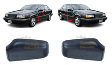 NEW FOR VOLVO 850 1991-1996 FRONT WING MIRROR COVER CAP PAIR FOR PAINTING