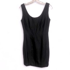Watters and Watters sleeveless black textured dress Made in the USA size medium