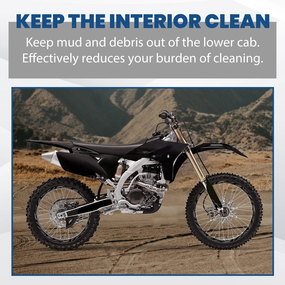 Juego de kit de plástico negro Restyle para Yamaha YZ125 YZ250 2002-2020 estilo 2018 Foto 2 de 4