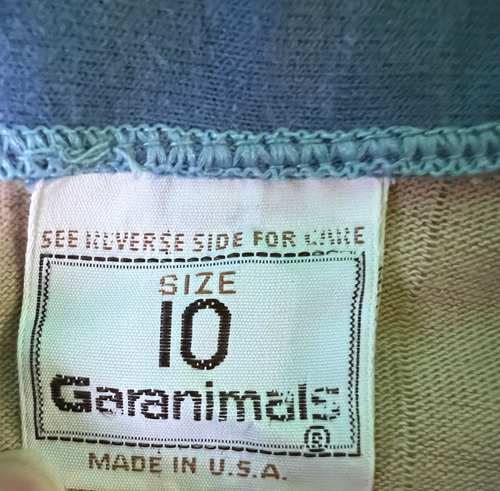 Garanimals Boys Size 10 Striped/Solid Shirt Vintage USA 1980's Blue Beige Red-C1 - Picture 3 of 10