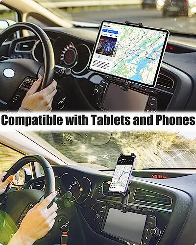 Cd Slot Tablet Mount for Car Fits 4-13'' Devices, Adjustable Arm CD Player - Photo 2 sur 7