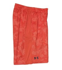 Under Armour HeatGear Men's Orange 10" Loose Fit Basketball Shorts Size Medium