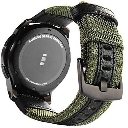 Fashion Nylon Leather Canvas Watch Strap Band Replacement Bracelet 18 20 22 24mm - Picture 4 of 34