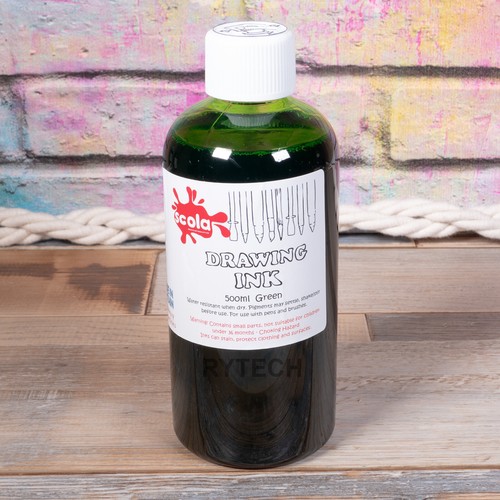 Scola Drawing Ink 500ml Bottle 8 Colours Art Calligraphy Writing Craft DI500 - Picture 4 of 10