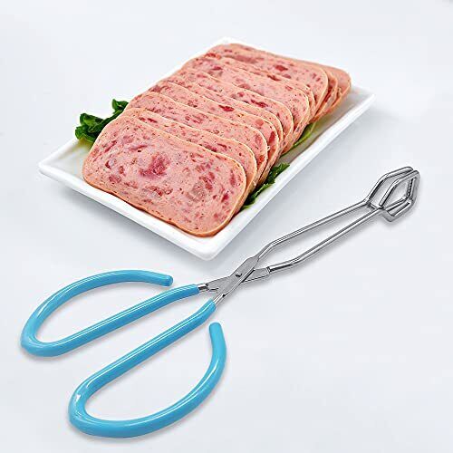 2 Pack 10" Stainless Steel Scissor Food Tongs Kitchen Serving Tongs for Cooking - Picture 6 of 7