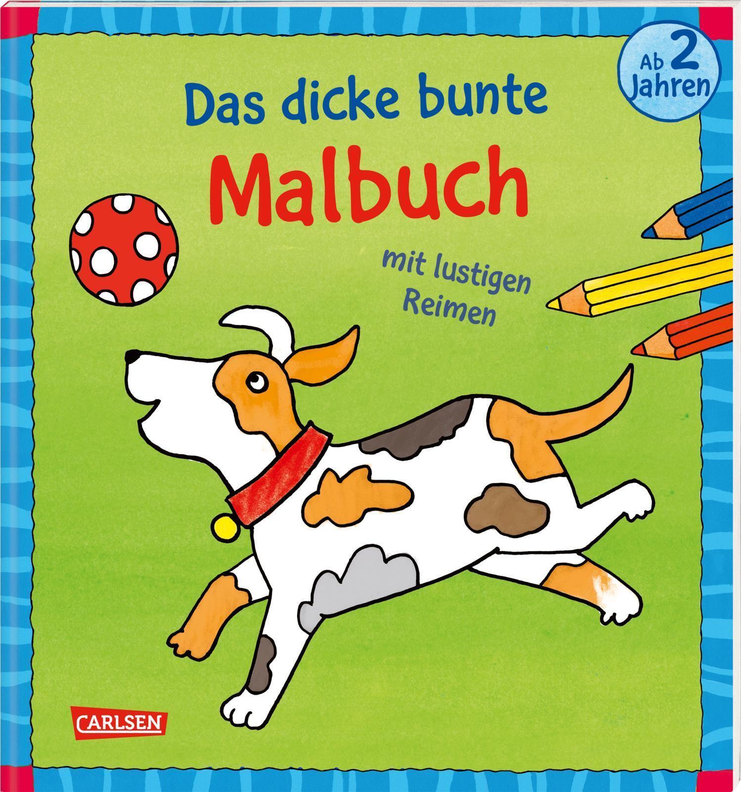 Thumbnail - Das Dicke Bunte Malbuch Mit Lustigen Reimen Erstes Malen Ab 2 Jahren