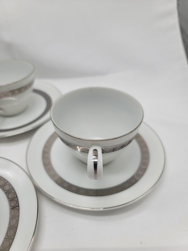 Piattini tazze da tè Harmony House Candleglow 4 di ciascuno 3644 Fine China Made in Japan - Foto 12 di 23