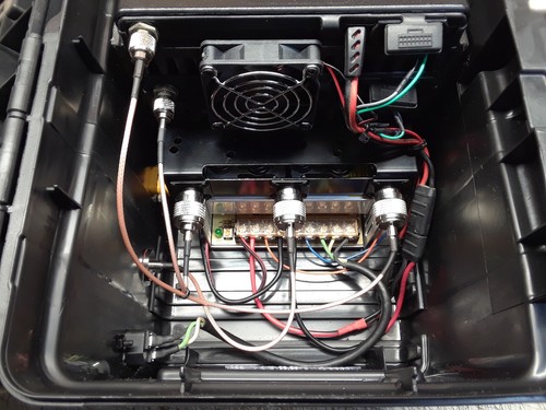 PORTABLE MOTOROLA 2 CH REPEATER UHF 440 - 470MHz GMRS DUPLEXER 30 WATT - Zdjęcie 4 z 9