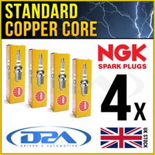 4x NGK BPR6EF (4665) Standard Zuendkerze For FORD COURIER VAN 1.3 ->10/95