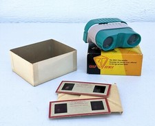 Craftsman s Guild Hollywood Ca Aqua Blue Guild 3D Viewer With Box and 2 x Slides
