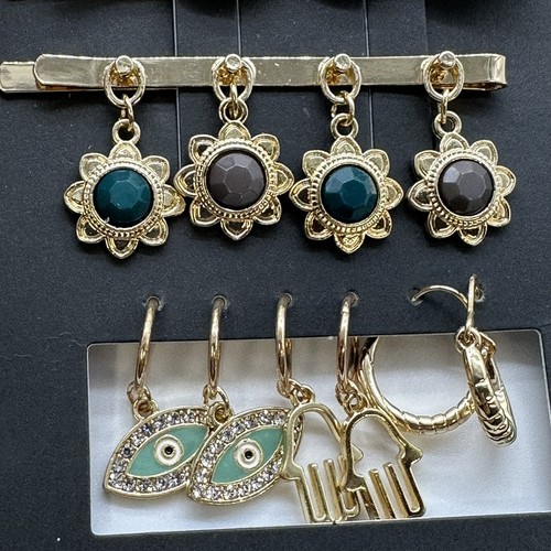 NOBO Set of 3 fashion earrings and hair pins - Picture 5 of 11