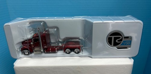 Tonkin/Truck n Stuff 1/53 Scale Brown Kenworth w/Single Sleeper&Grain Trailer - Picture 3 of 21