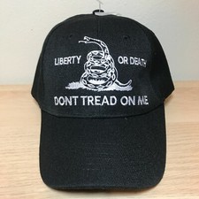Don't tread on me Liberty or Death Hat Cap Black BUY 1 GET 1 FREE MASK