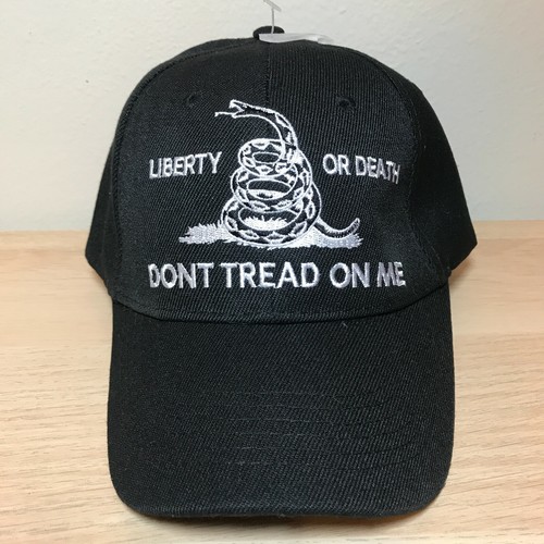 Don't tread on me Liberty or Death Hat Cap Black BUY 1 GET 1 FREE MASK - Picture 1 of 6