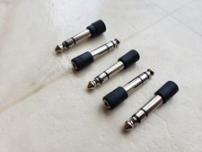 5pcs 6.35mm 1/4" Male to 3.5mm 1/8" Female Stereo Audio Headphone Adapter - NEW