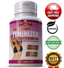 PURE PUERARIA MIRIFICA Breast Female Supplement Feminizer 60 Veggi Caps