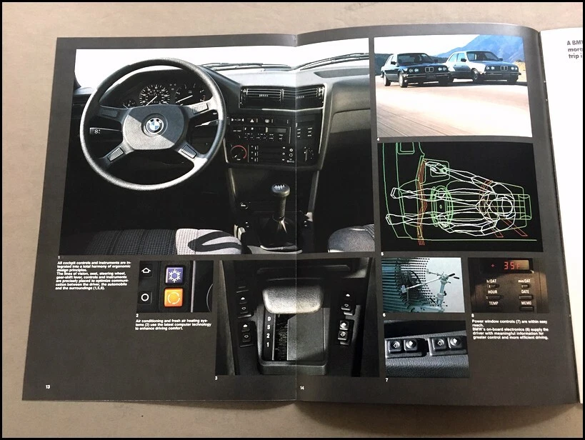 1987 BMW 325 325e 325es 30-page Original Car Sales Brochure Catalog - Image 4 of 4