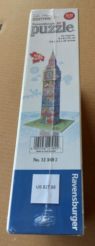 New Ravensburger Tula Moon Big Ben London 3D Puzzle 216-Piece Colorful England - Picture 4 of 6