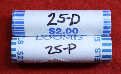 2025-P&D Jefferson Nickel Nickels 2-40 Coin rolls roll Uncirculated - Picture 1 of 4
