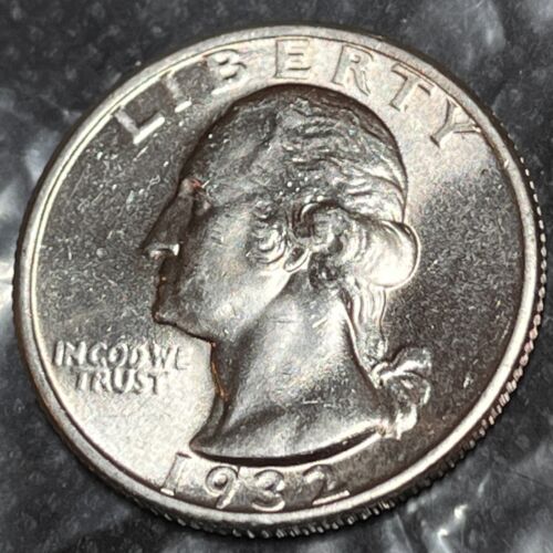 1932 P WASHINGTON QUARTER SILVER (POSSIBILMENTE BU MS UNC) #919 - Foto 5 di 8