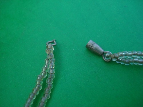 Vintage/antique Red White & Blue Patriotic Seed Bead Necklace - Picture 8 of 9