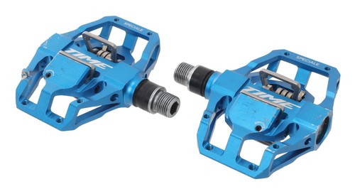 TIME Speciale 12 Enduro Alloy Mountain Bike Clipless Pedals BLUE 2-Bolt ATAC - Picture 2 of 7