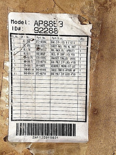 Schneider APC AP8853 Rack PDU 2G Metered Power Distribution Unit ZeroU 32A - Picture 10 of 11