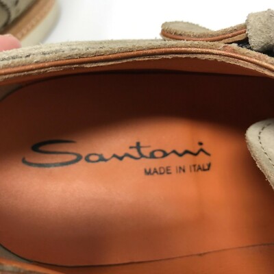 Santoni Italian Handmade Suede Double Monk Strap Buckle  display picture 3