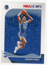 2019 NBA Hoops Holiday Jordan Poole Snowflake Rookie Card !!